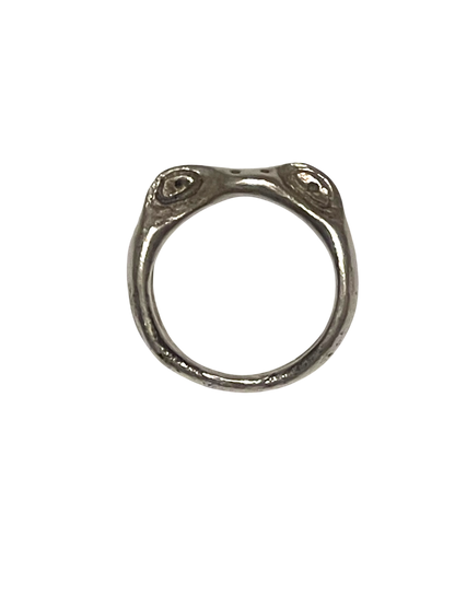 MILF (Man I Love Frog) Silver ring