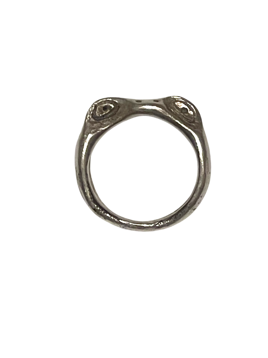 MILF (Man I Love Frog) Silver ring