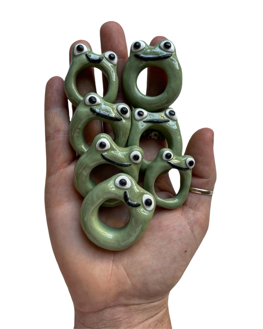 Emotional Support Frog Rings